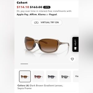 Oakley Brown Gradient Sunglasses
